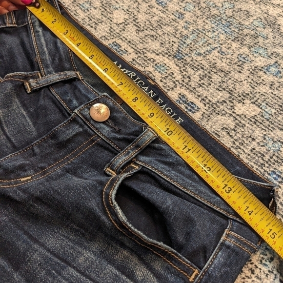 American Eagle low rise super stretch aeo Denim size 6 - Picture 5 of 7